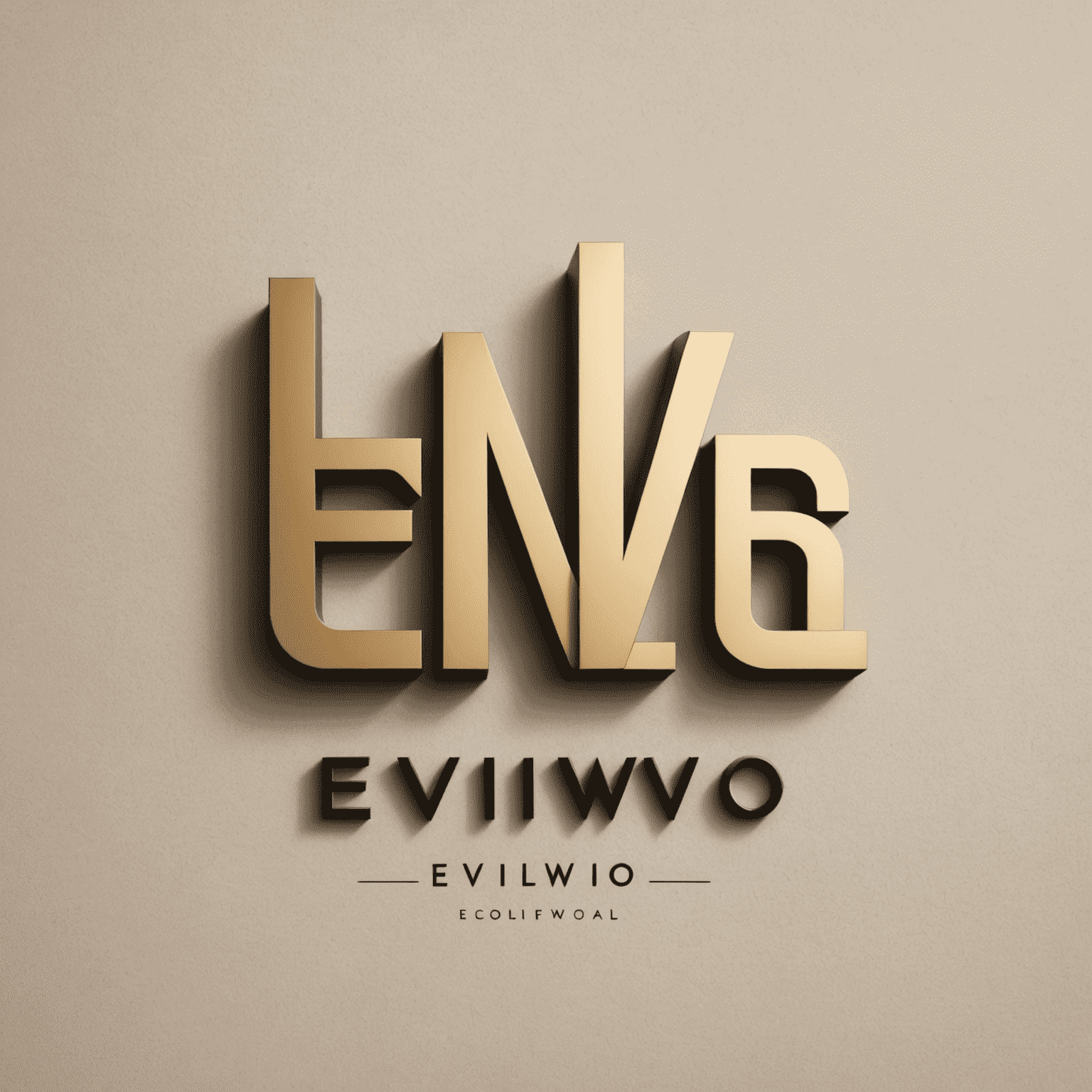 Eviiwo logo - A modern, stylized representation of a hotel or building with the text 'Eviiwo' in a sleek font