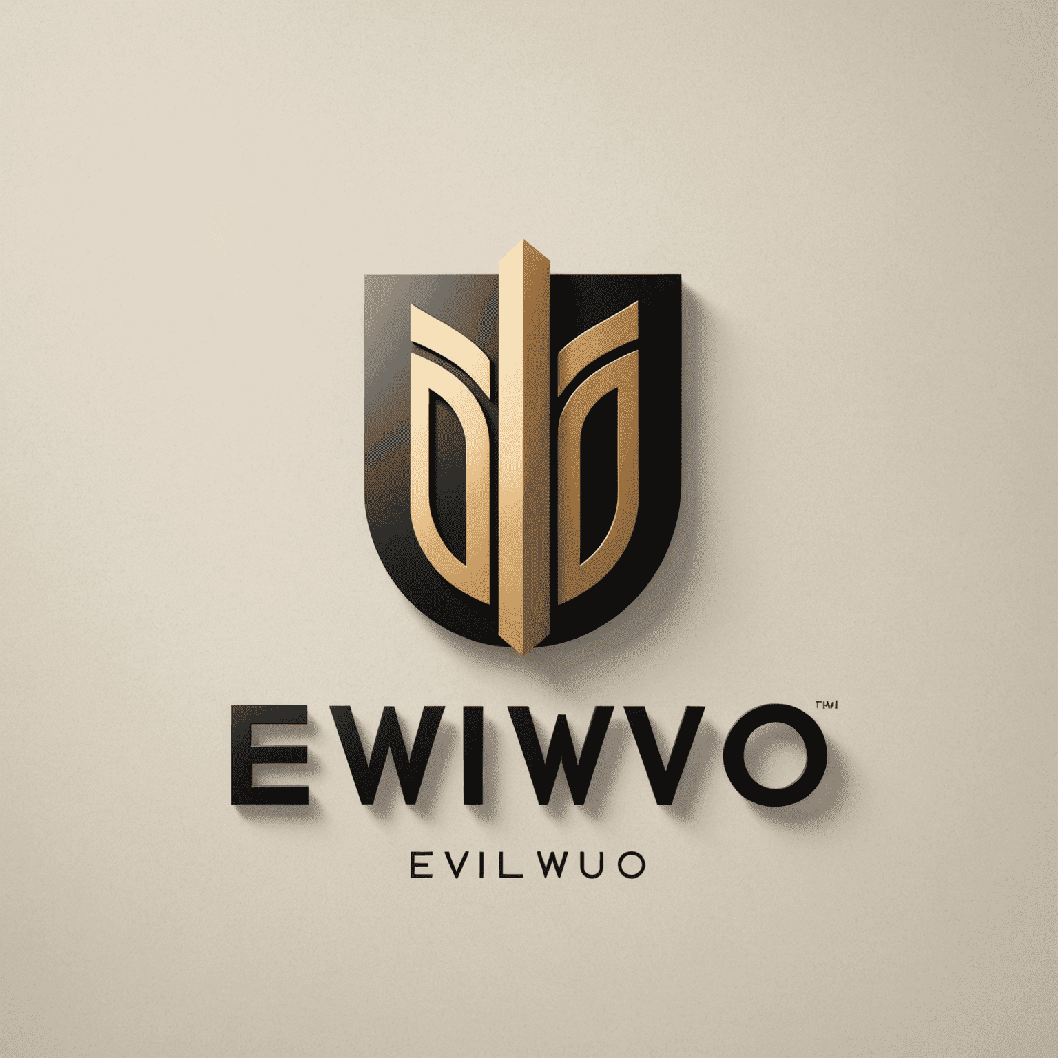 Eviiwo logo - A modern, stylized representation of a hotel or building with the text 'Eviiwo' in a sleek font